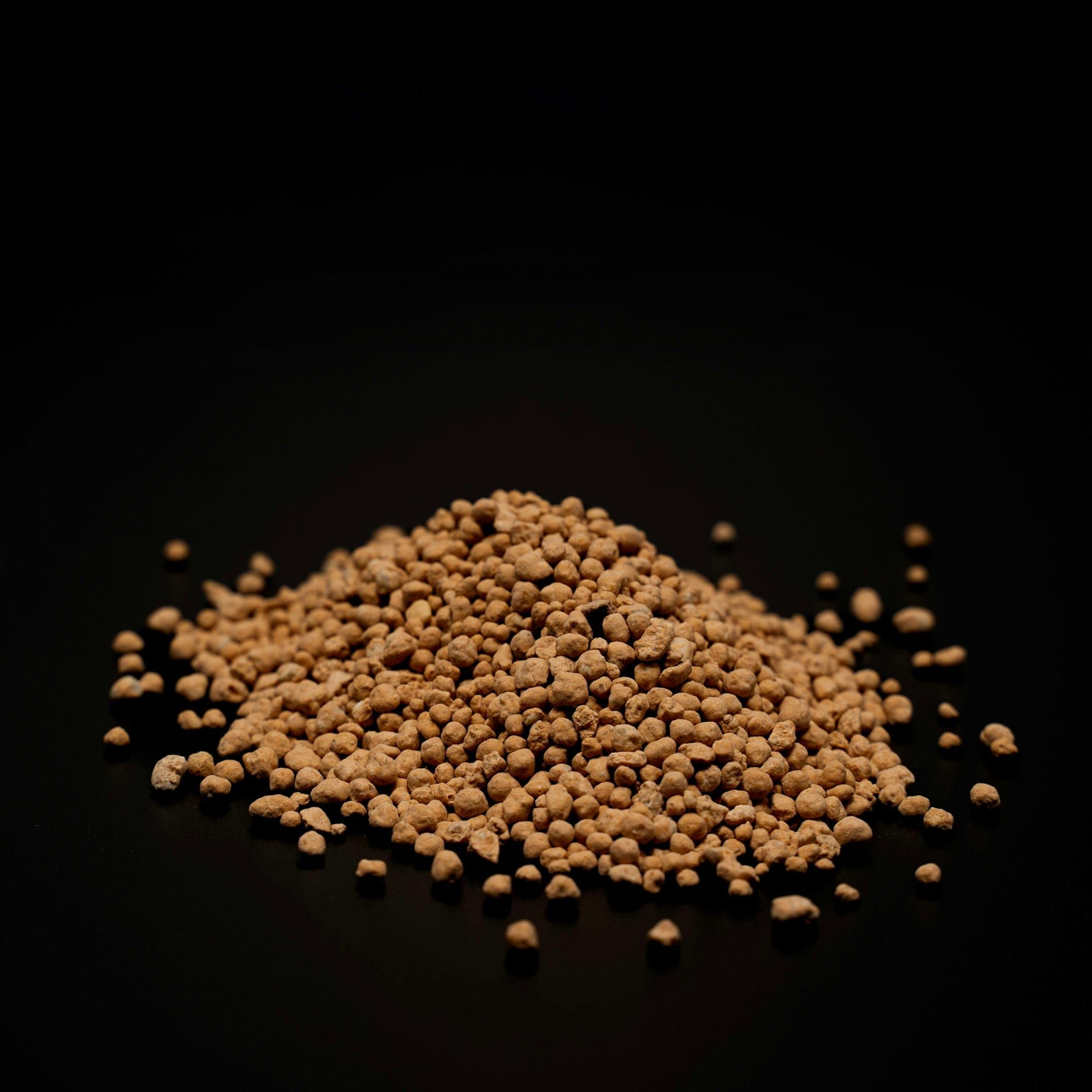 Close view of granular fertilizer